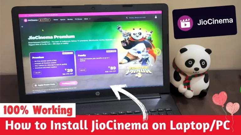 jio cinema on laptop